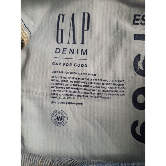 Gap Denim Jeans Women's Size 4/27 R High Rise Medium Wash Ankle Flare Raw Hem - Picture 7 of 8